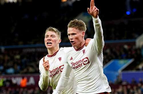 McTominay heads Man United to late win at Villa