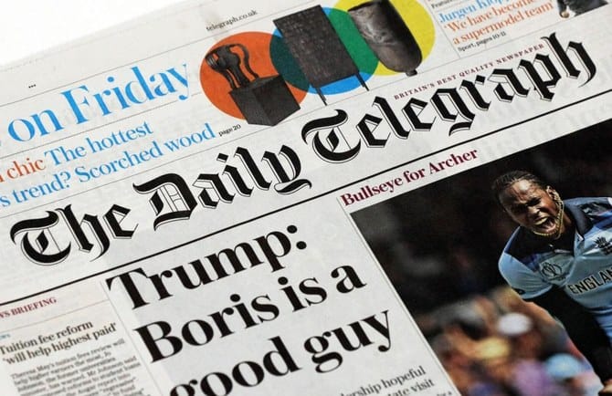 RedBird IMI withdraws from Telegraph deal, to sell UK newspaper