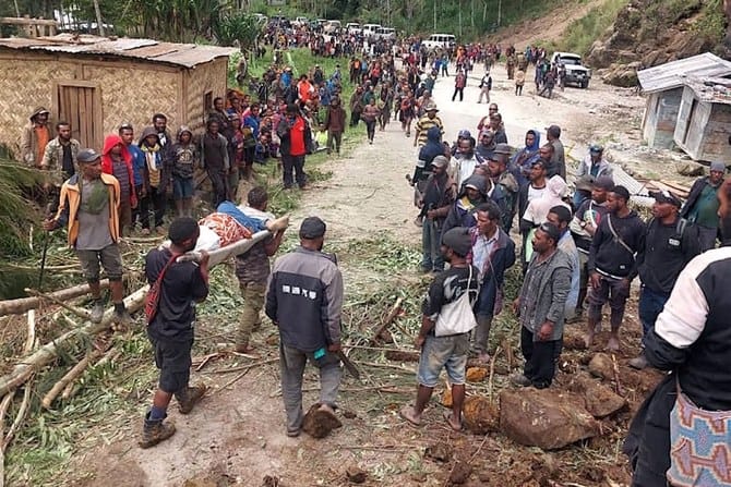 More than 300 buried in Papua New Guinea landslide, local media says