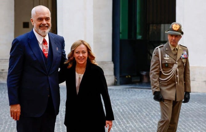 Italy’s Meloni to visit migrant centers in Albania