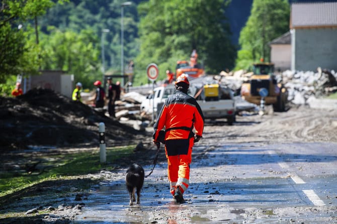 Three missing after heavy Swiss flooding