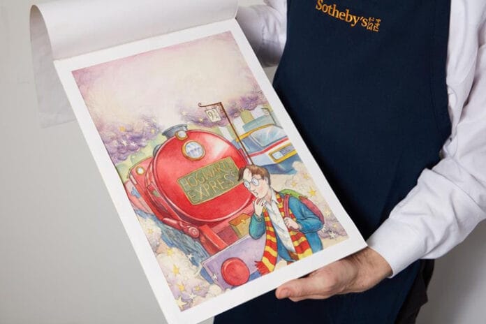 Original ‘Harry Potter’ cover art to be auctioned in New York