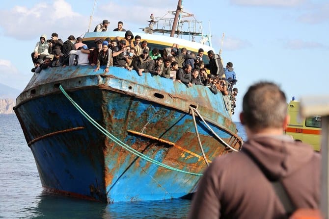 Fishing boat carrying 283 migrants to Europe safely reaches southern Greek island