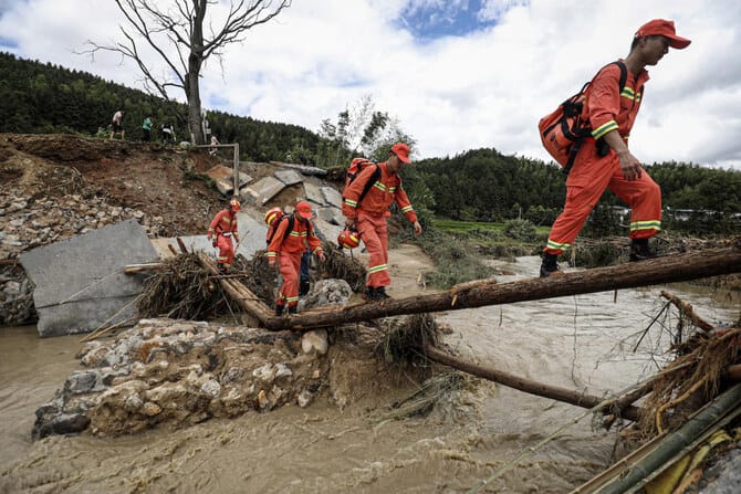 Death toll from central China downpours rises to 50: state media