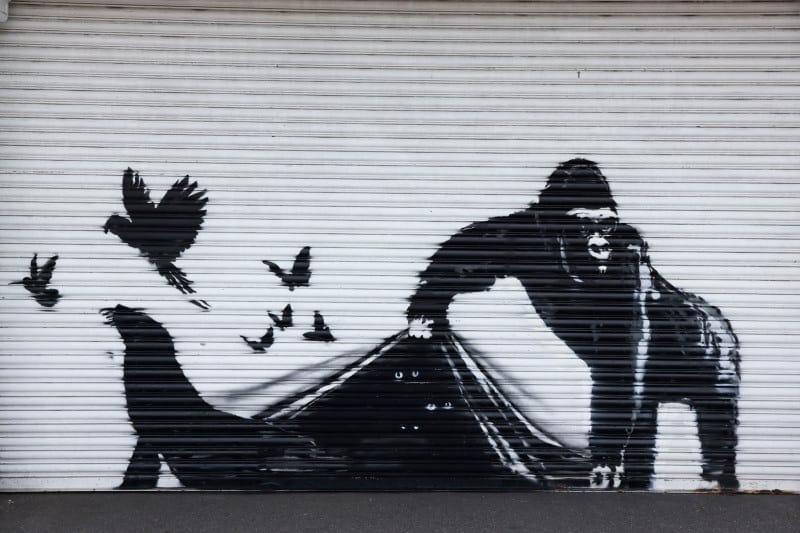 Banksy frees the animals at London Zoo in mural series finale