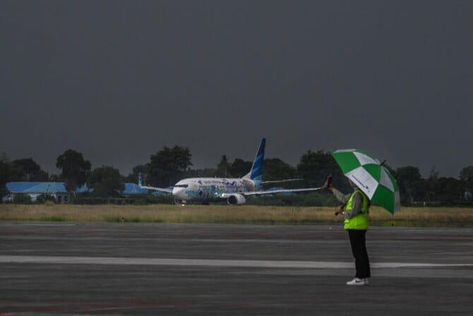 Several passengers injured as plane skids off Indonesia runway