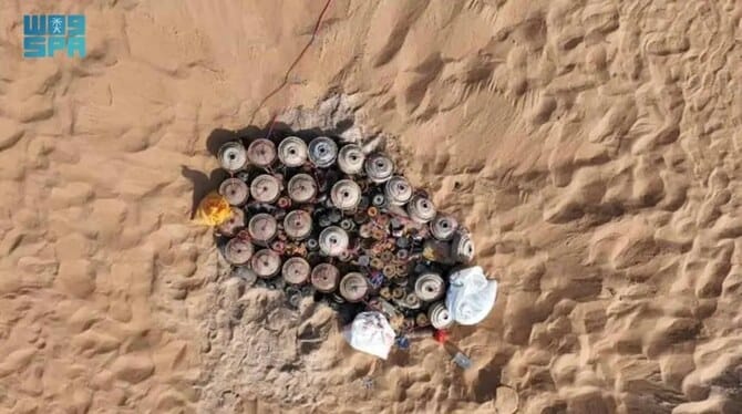 KSrelief Project clears 1,338 Explosives in Yemen