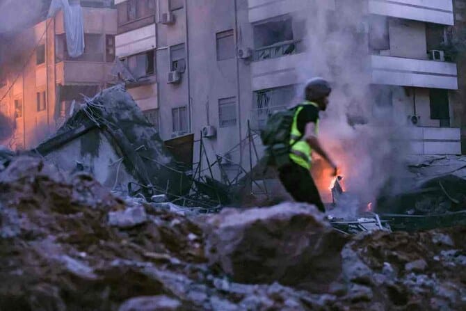Israel hits Beirut suburbs with heavy airstrikes