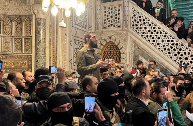Top militant leader Golani urges Syrians to take to streets and celebrate ‘victory of the revolution’