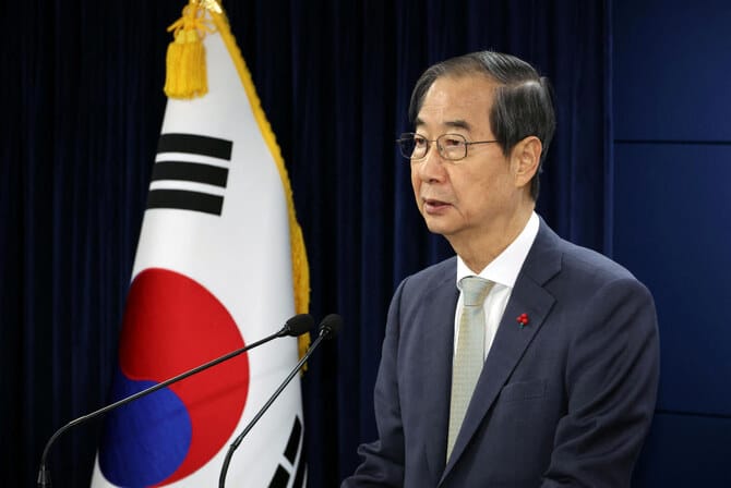 South Korea’s acting president moves to reassure allies, calm markets after impeachment