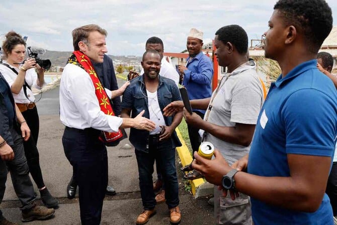 France’s Macron arrives in cyclone-hit Mayotte to assess devastation