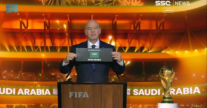 Saudi Arabia confirmed as FIFA World Cup 2034 host