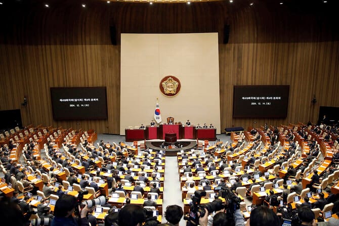 South Korea lawmakers vote to impeach President Yoon Suk Yeol over martial law bid