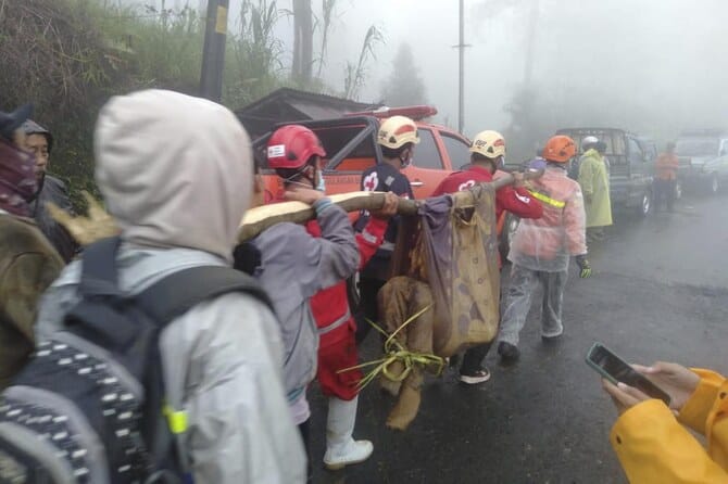 Indonesia rescuers search for survivors as landslide kills at least 17