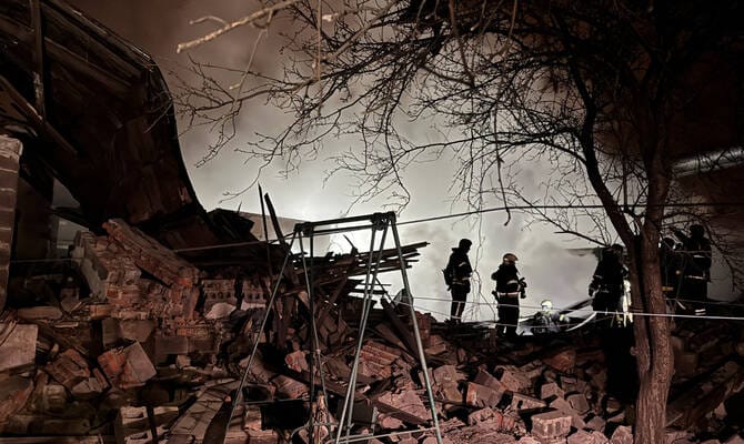 Mass Russian drone attack on Ukraine’s Kharkiv, nine injured