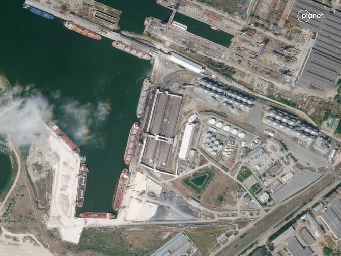 Russia launches drone attack on Ukraine port providing access to Black Sea, officials say