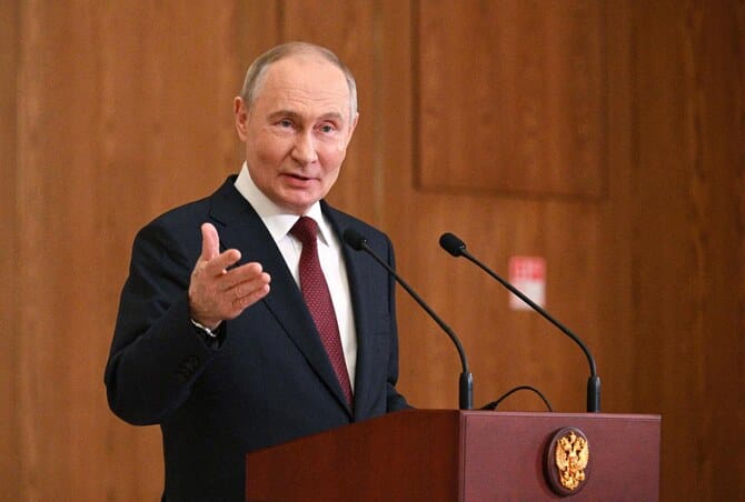 Putin says any Ukraine peace deal must ensure Russia’s security, vows no retreat