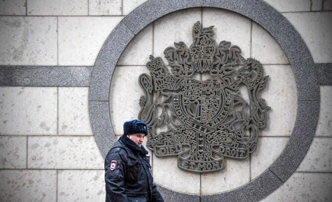 Russia says expelling two British ‘diplomats’ on spying charges