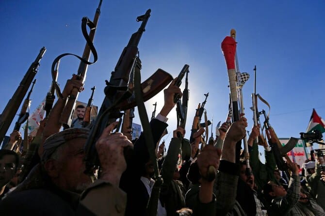 Houthis say US warplanes carried out 17 strikes in Yemen