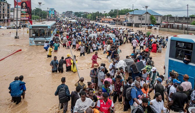 Torrential rains claim 30 lives in Congolese capital Kinshasa