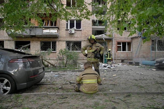 Russia launched 215 drones and missiles against Ukraine overnight, Ukrainian air force says