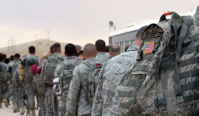 What are US troops doing in the Middle East and where are they?