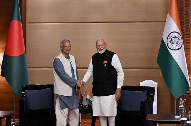 India’s Modi meets with Bangladesh’s Yunus for first time since Sheikh Hasina ouster