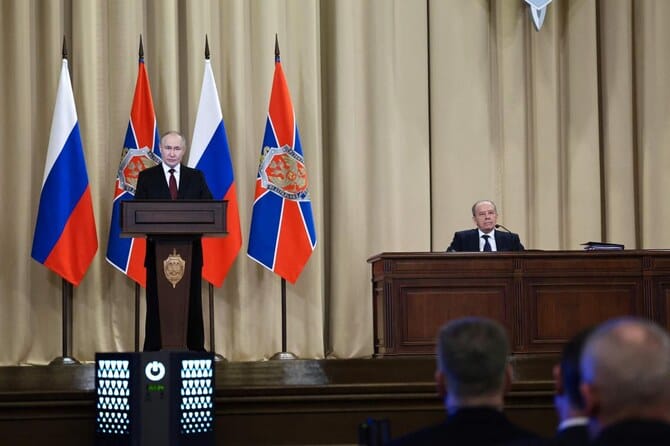 Russian President Vladimir Putin announces an Easter ceasefire in Ukraine