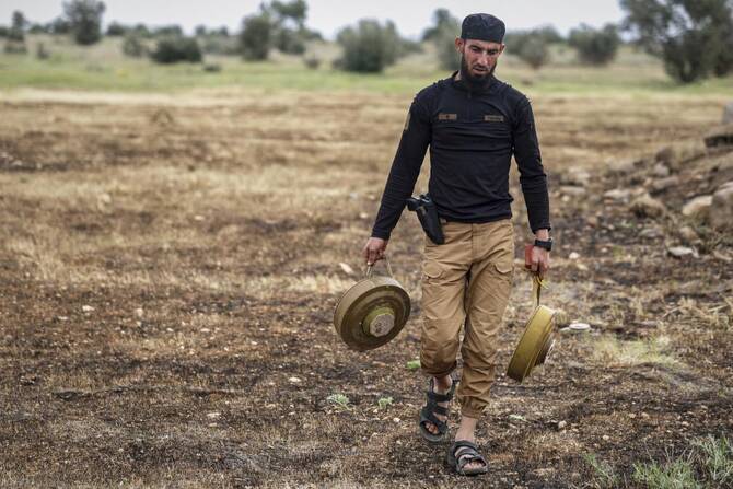 'I thought I'd died.' How land mines are continuing to claim lives in post-Assad Syria