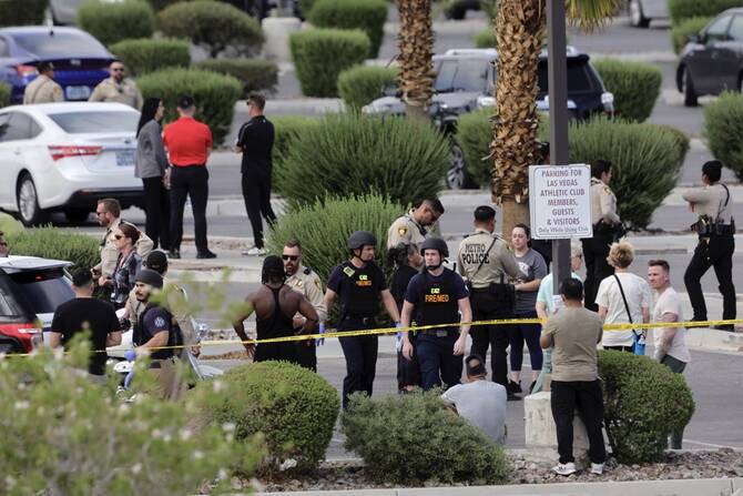 Two dead and others injured in Las Vegas gym shooting, police say