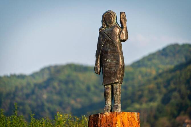 Police investigate disappearance of Melania Trump’s statue in her native Slovenia