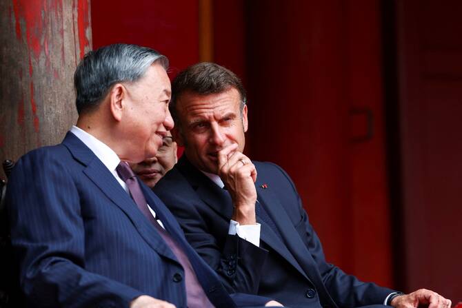 France’s Macron calls for world order ‘based on law’ in Vietnam