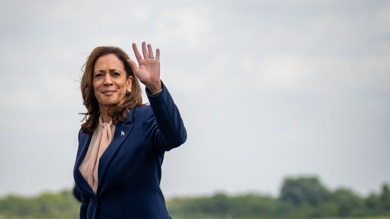 Former VP Harris says Trump’s America is ‘self-serving’