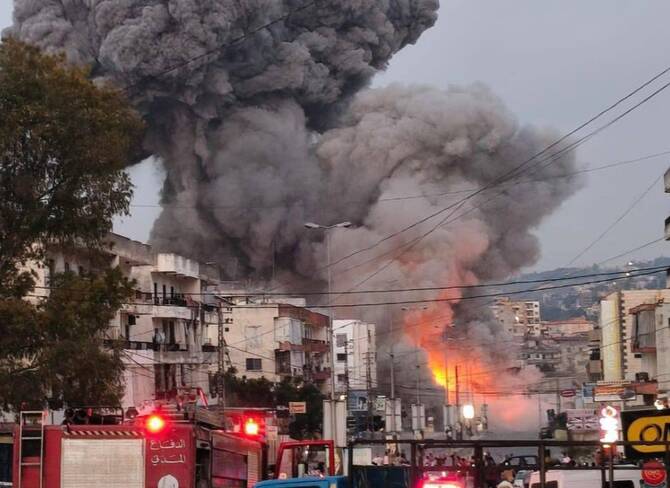 Israel strikes south Lebanon, army says Hezbollah fighter killed
