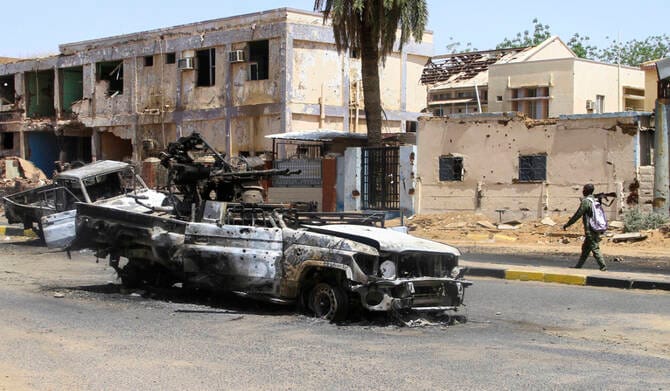 Anti-aircraft missiles fire as drones fly over Port Sudan: witnesses
