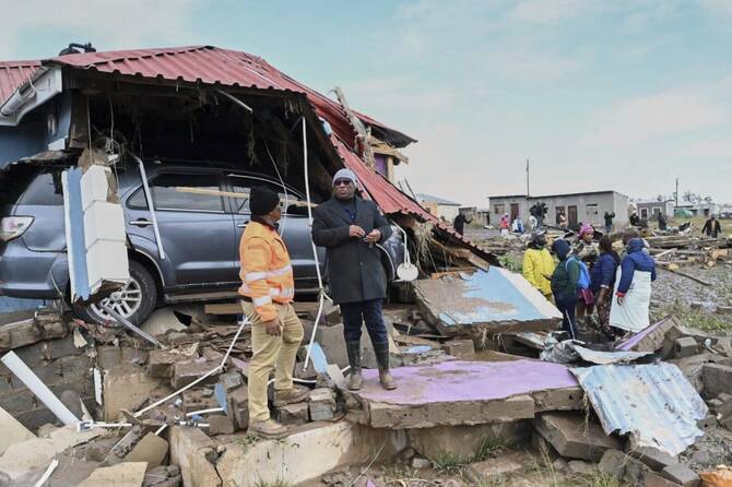 Rescuers in South Africa search for the missing after floods leave at least 49 dead