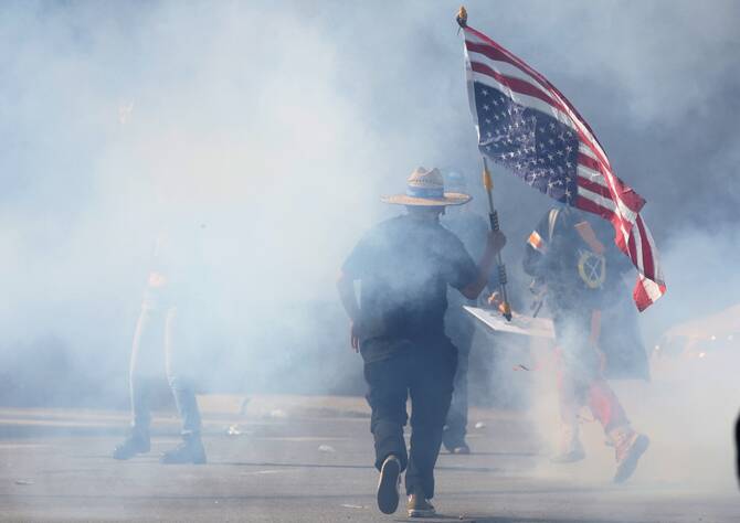 Police say one ‘critically injured’ in shooting at US protest