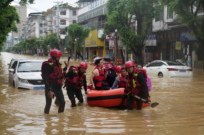 Heavy rain hits China’s flood-stricken Guizhou for second time in a week