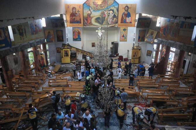 Suicide bombing at Damascus church kills at least 22, UN Syria envoy shares ‘outrage’