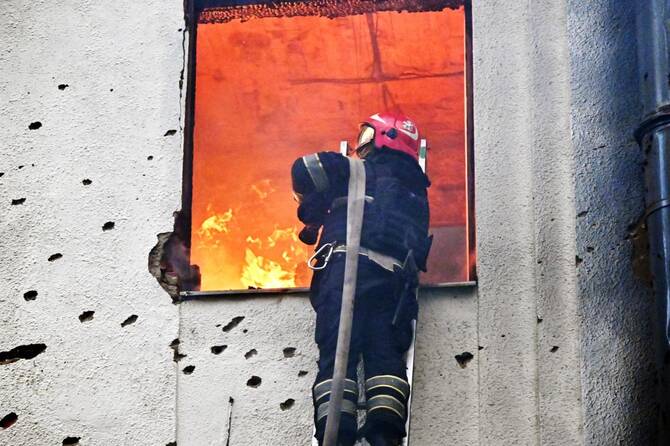 Russian strike on Ukraine’s Odesa kills two, wounds 14
