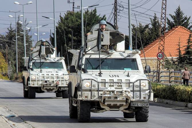UN peacekeepers say troops attacked by individuals in south Lebanon