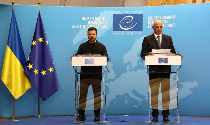 Ukraine, European rights body sign accord for tribunal on Russian aggression