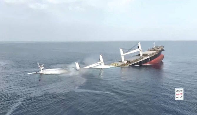 Houthis say they hold 10 crew from Greek-operated ship they sank off Yemen