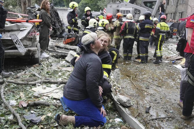Russia hits Kyiv with missile and drone attack, killing 6 and injuring 52
