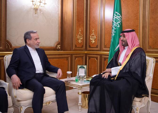 Saudi crown prince meets Iranian foreign minister amid regional diplomacy push