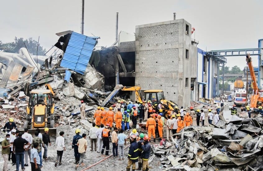 Death toll rises to 36 following an explosion and fire at a southern India pharmaceutical factory