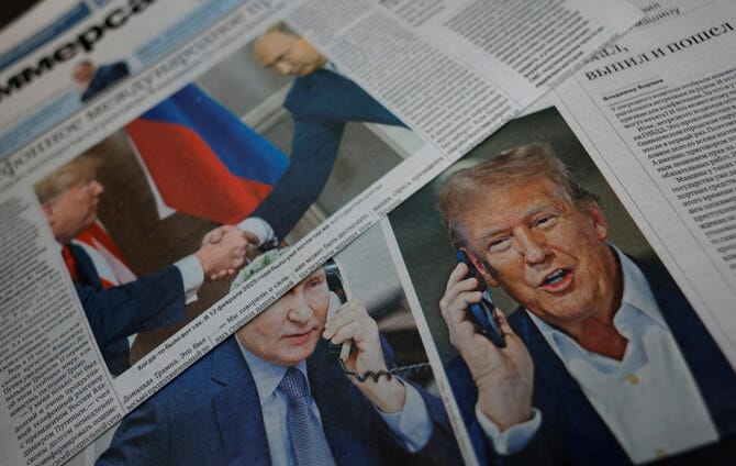 Trump says ‘disappointed but not done’ with Russia’s Putin