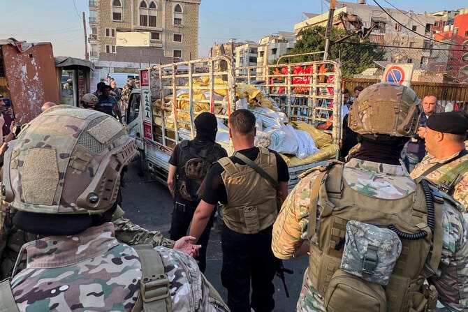 Lebanese troops collect first weapons surrendered in Palestinian camps