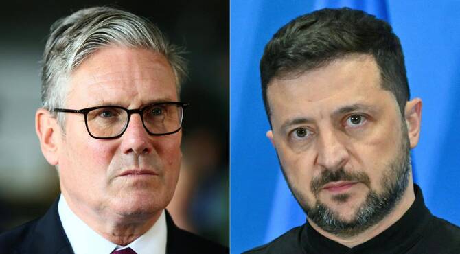 Zelensky in London to meet PM ahead of US-Russia summit