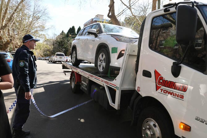 Man arrested after crashing car into Russian consulate in Sydney